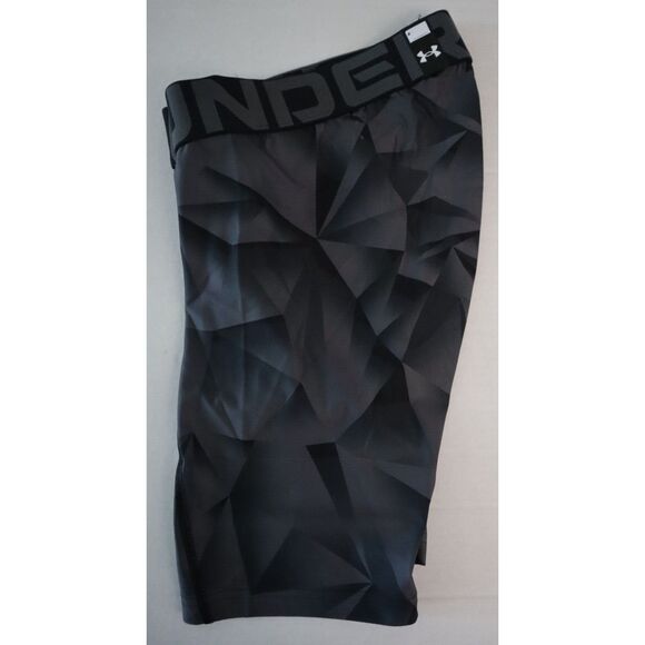 Under Armour 1385878-001 Men's Sz M Black/Silver HeatGear VVS Compression Shorts - Picture 8 of 10